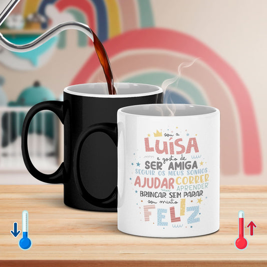 Caneca Mágica "Sou muito feliz"