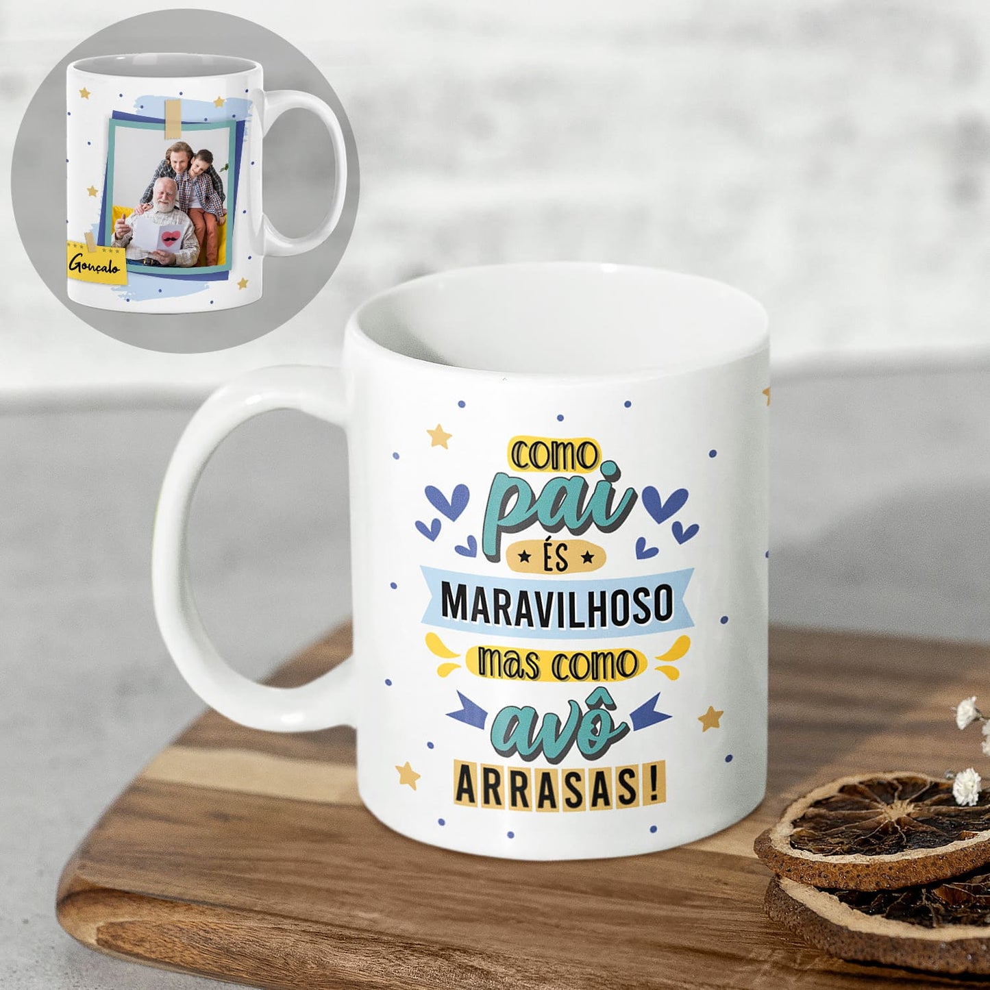 Caneca "Como Avô-Avó Arrasas"