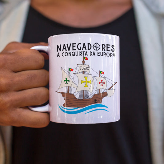 Caneca "Navegadores à conquista da Europa"