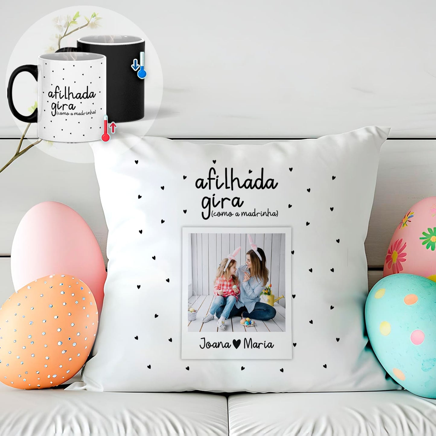 Almofada e/ou Caneca Mágica "Giro(a)"
