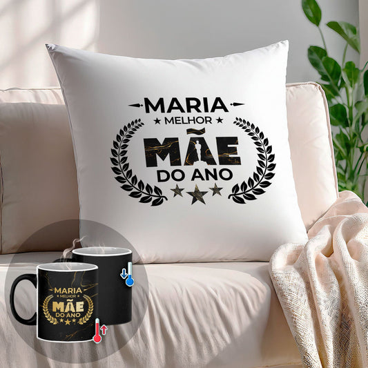 Almofada e/ou Caneca Mágica "Óscar: melhor mãe do ano"