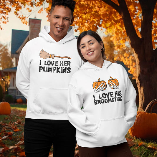 Conjunto de Sweatshirts "Broomstick & Pumpkins"