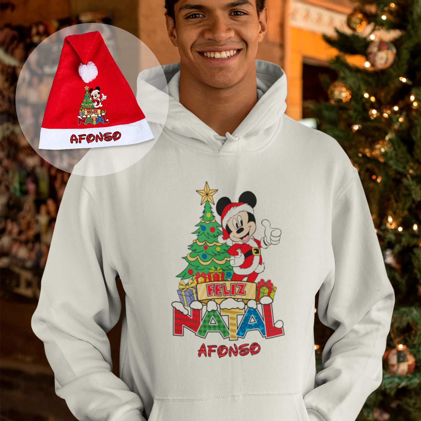 Sweatshirt e/ou Gorro de Natal "Natal Colorido"