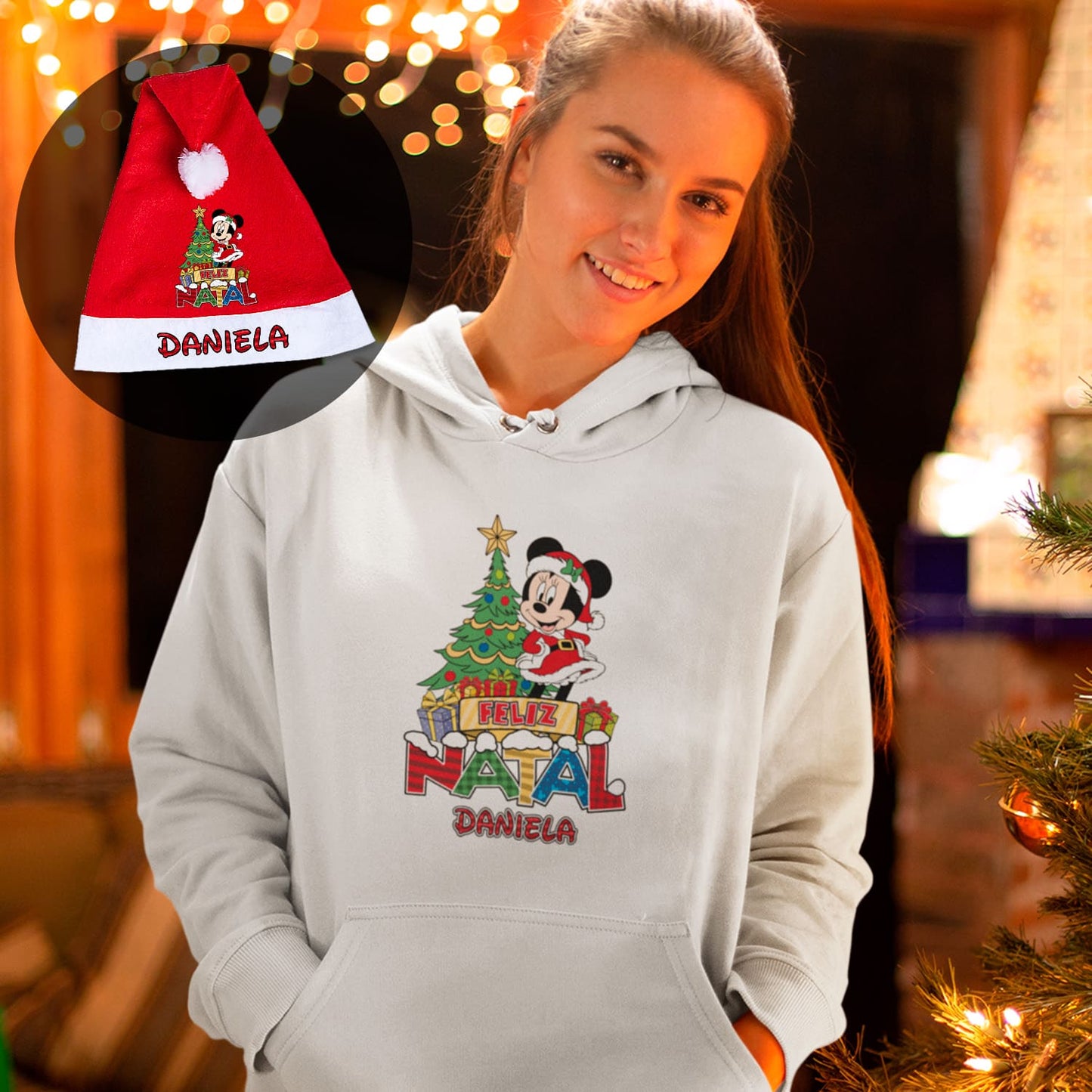 Sweatshirt e/ou Gorro de Natal "Natal Colorido"