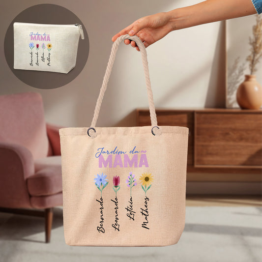 Saco e/ou Necessaire "Jardim"