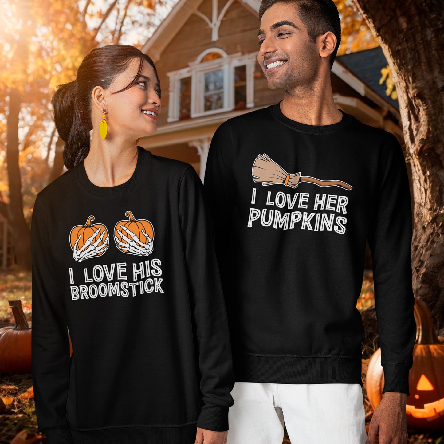 Conjunto de Camisolas "Broomstick & Pumpkins"