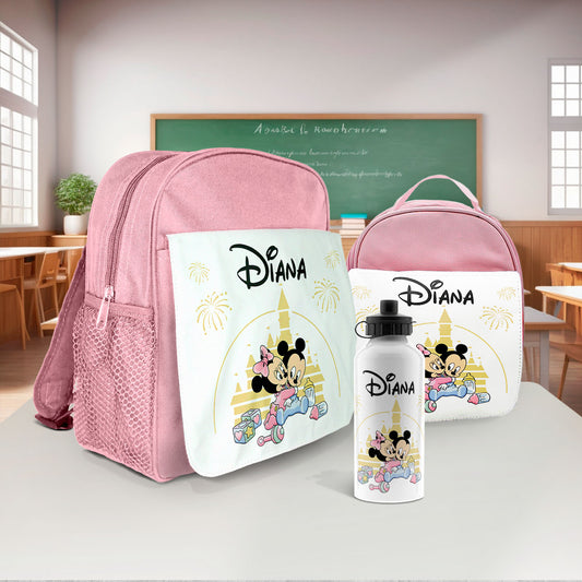 Mochila e/ou Lancheira e/ou Garrafa "Castelo"