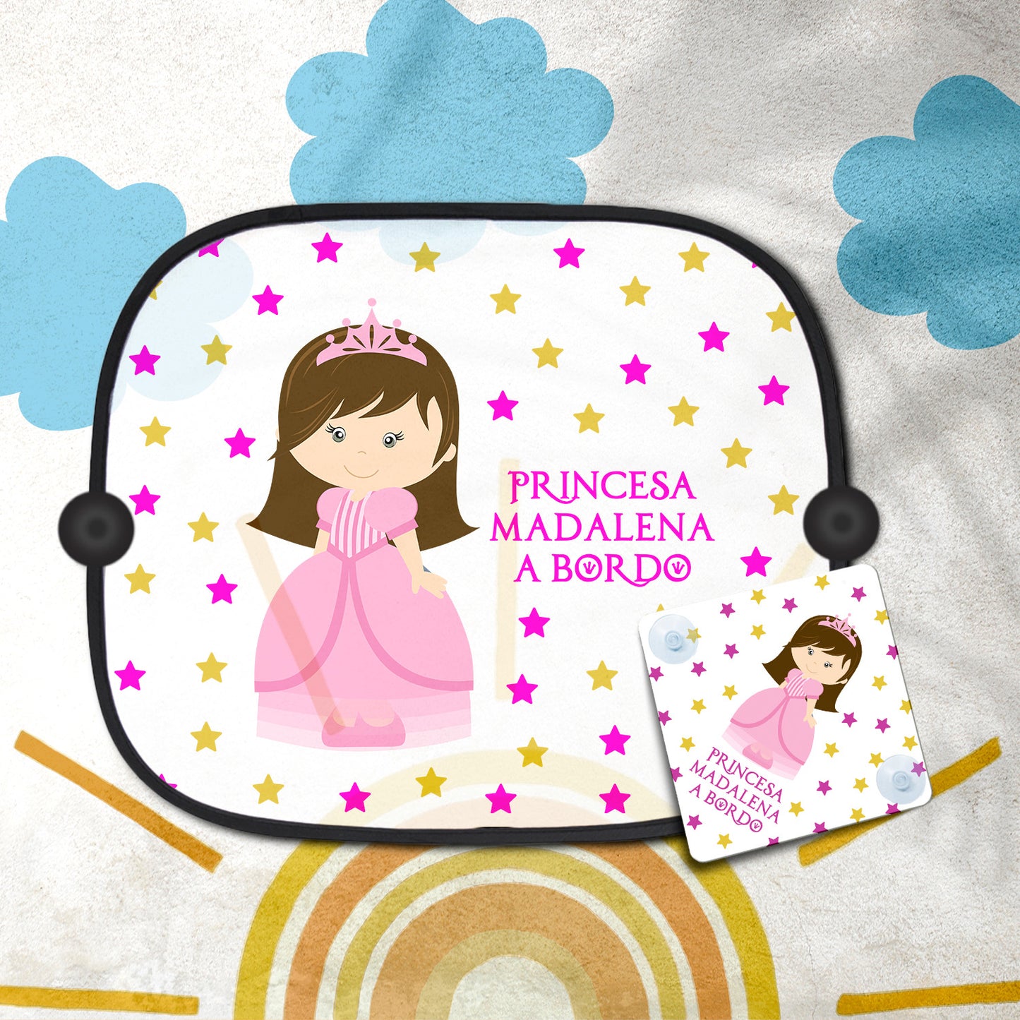 Tapa-sol e/ou placa para carro "★Princesa★"