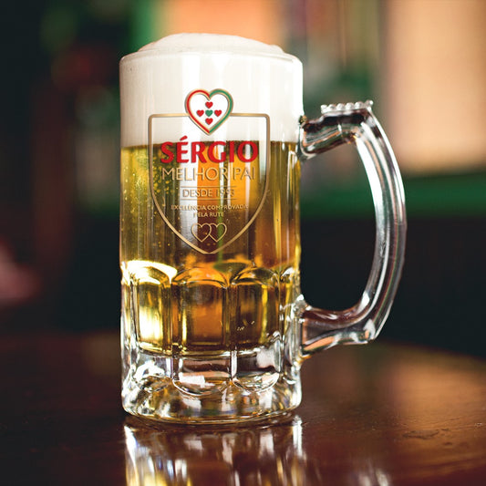 Caneca para Cerveja e/ou Abre-garrafas "Pai - excelência comprovada"