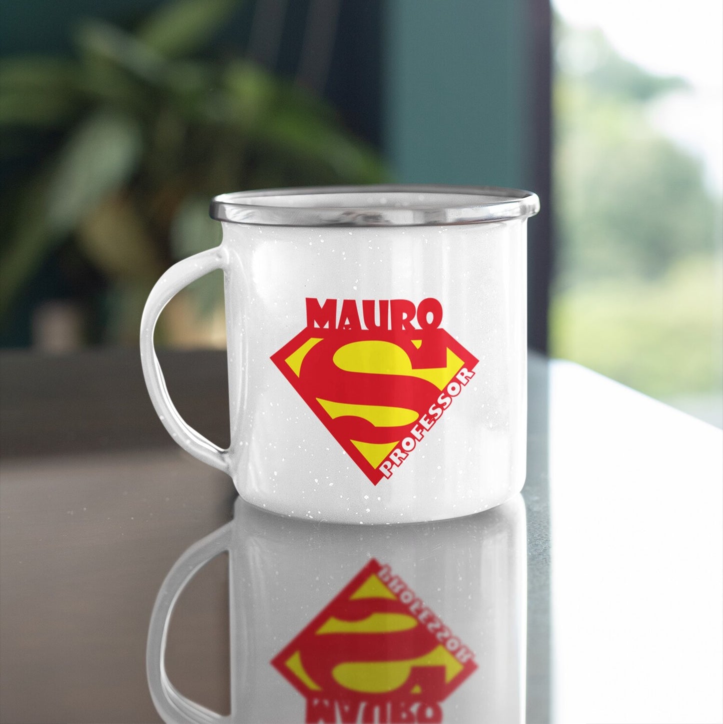 Caneca de Esmalte "Super Professor(a)"