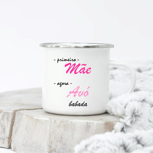 Caneca de Esmalte "Babado(a)"