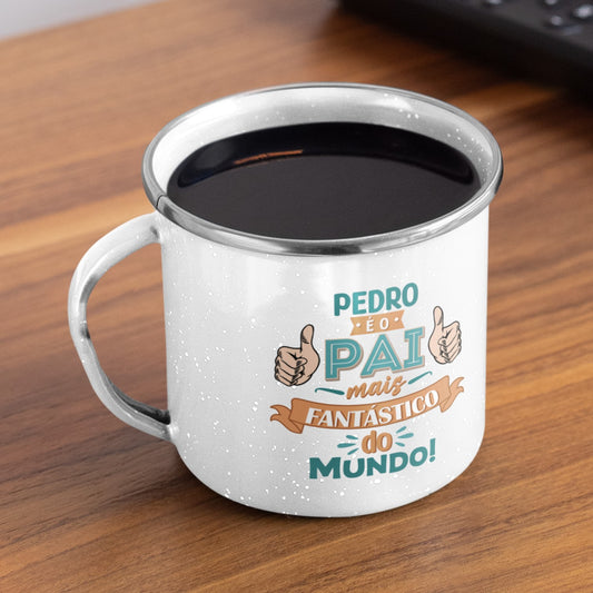 Caneca de Esmalte "O mais fantástico do mundo"