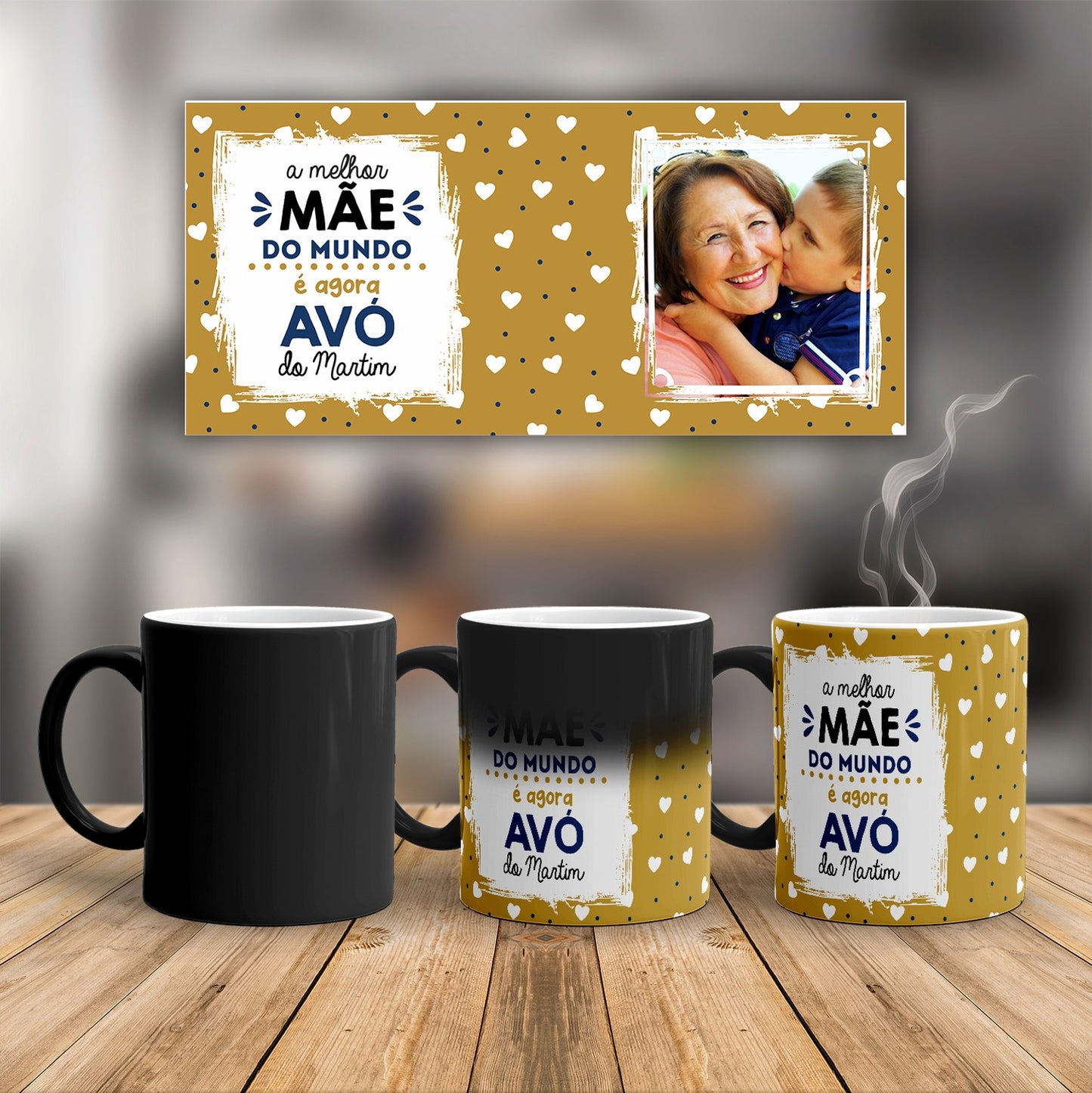 Caneca Mágica "A melhor mãe do mundo é agora avó"