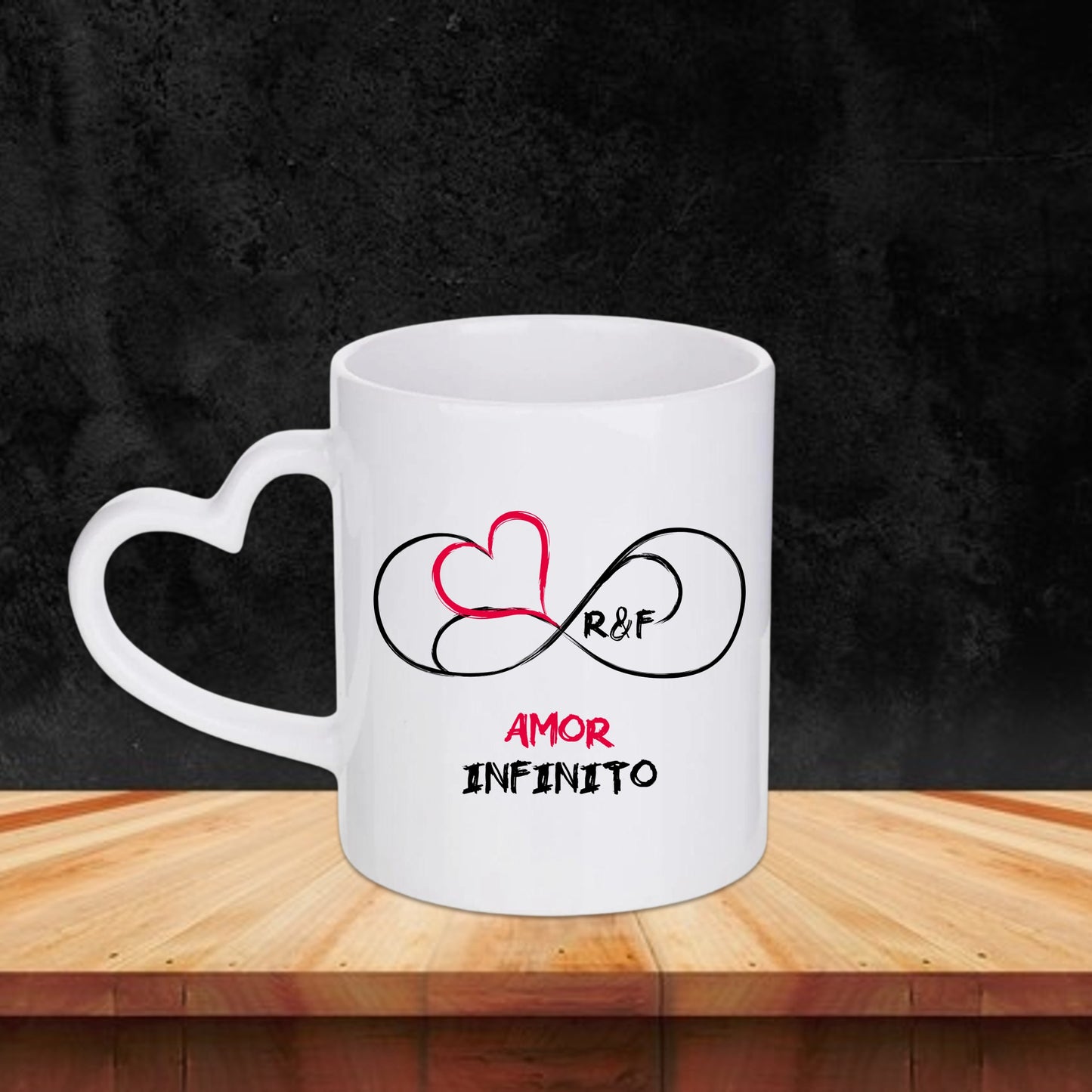 Caneca Pega Coração "Amor Infinito"