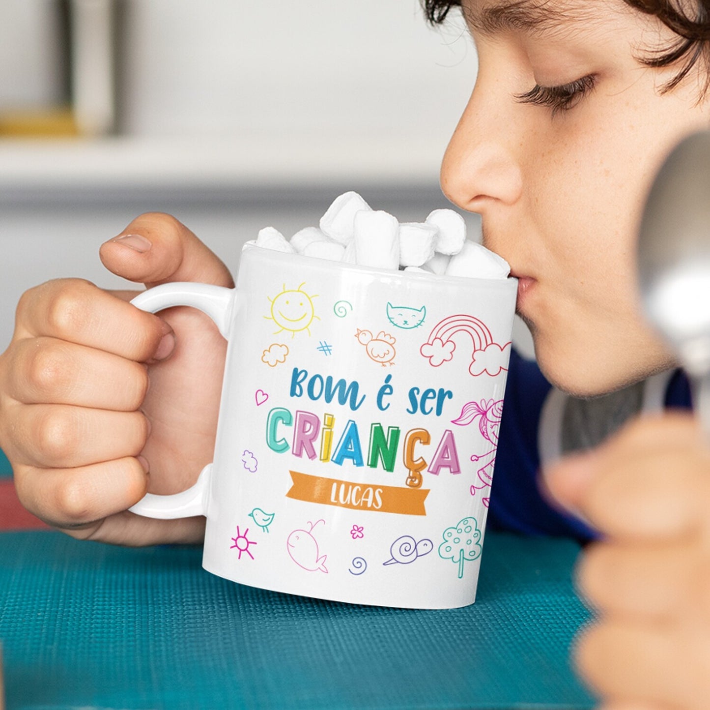 Caneca "Bom é ser criança"