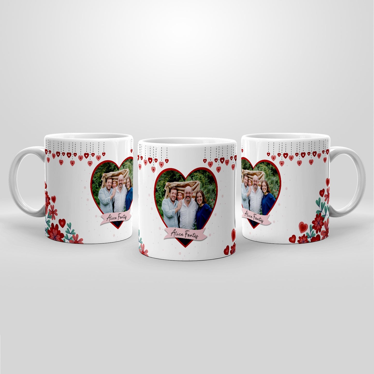 Caneca "Flores de Amor"