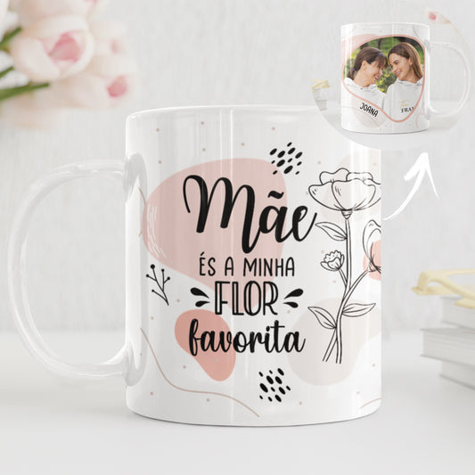 Caneca "Flor Favorita"