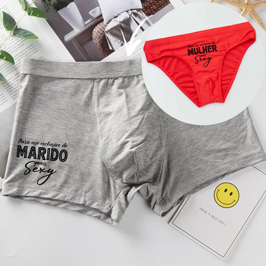 Conjunto boxer + cueca "Sexy"