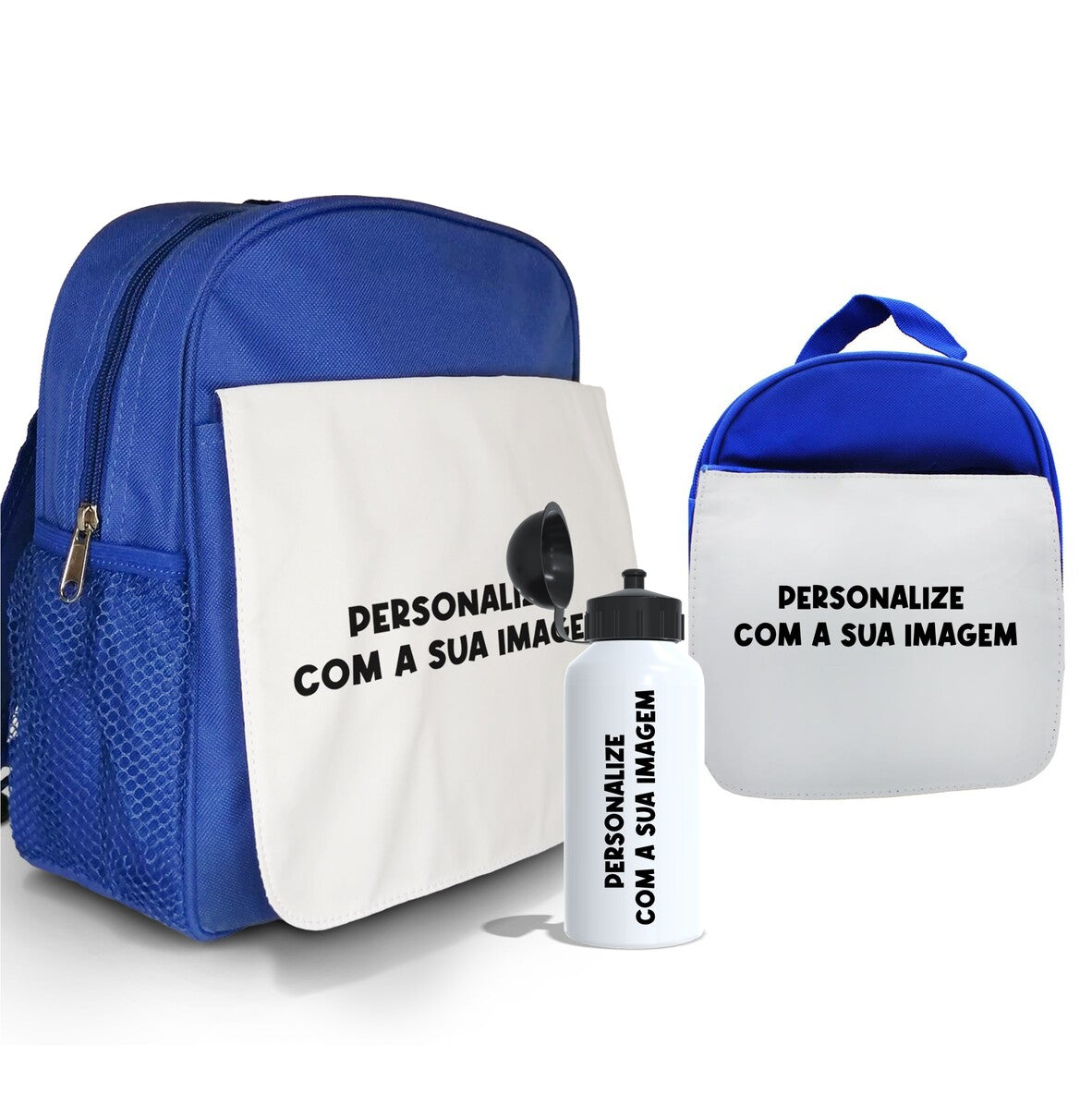 Mochila e/ou Lancheira e/ou Garrafa "Personaliza-me"