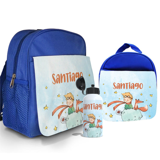 Mochila e/ou Lancheira e/ou Garrafa "Principezinho"