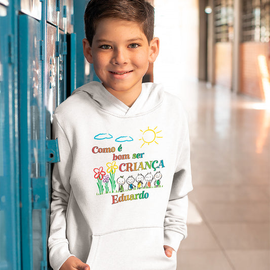 Sweatshirt "Como é bom ser criança"