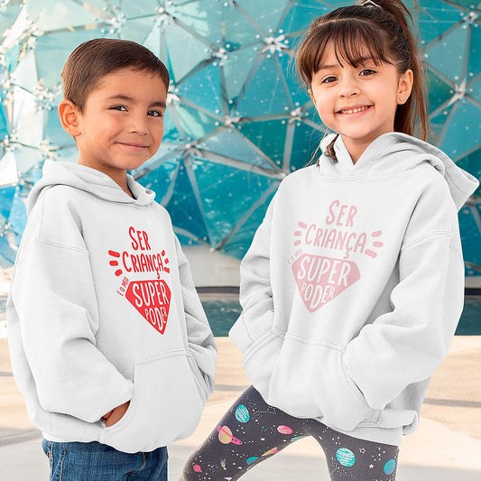 Sweatshirt "Ser criança é o meu super poder"