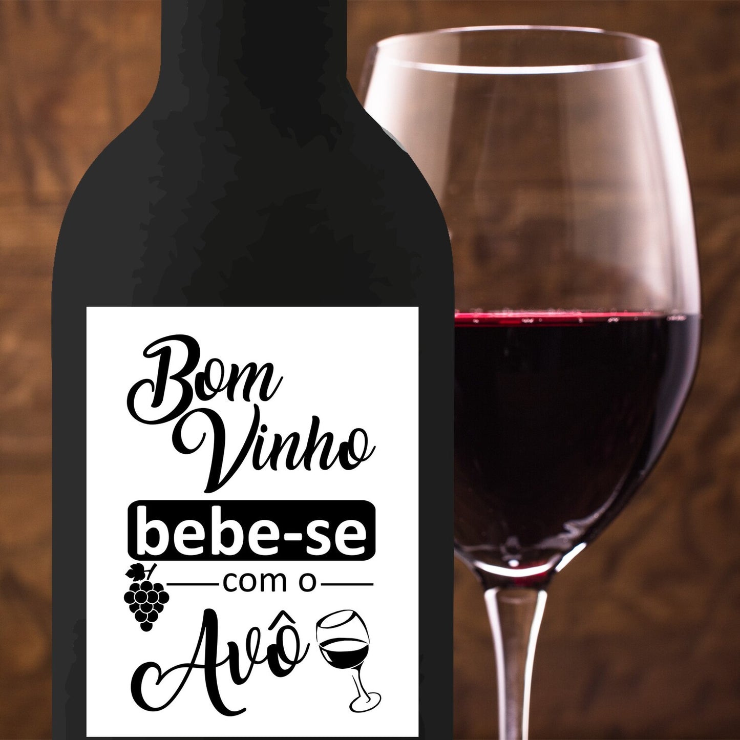 Kit de vinho "Bom vinho"