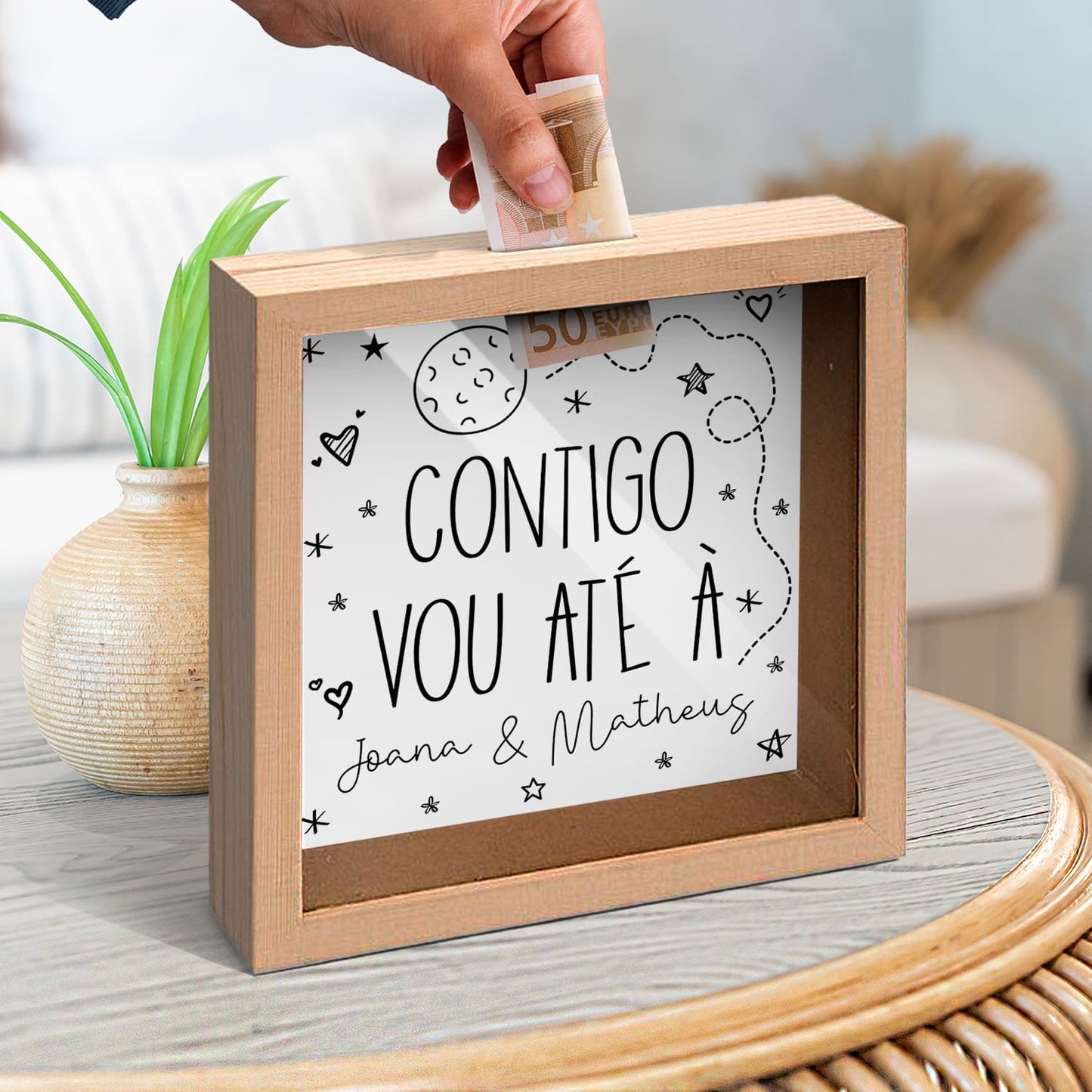 Mealheiro "Contigo vou até à lua"
