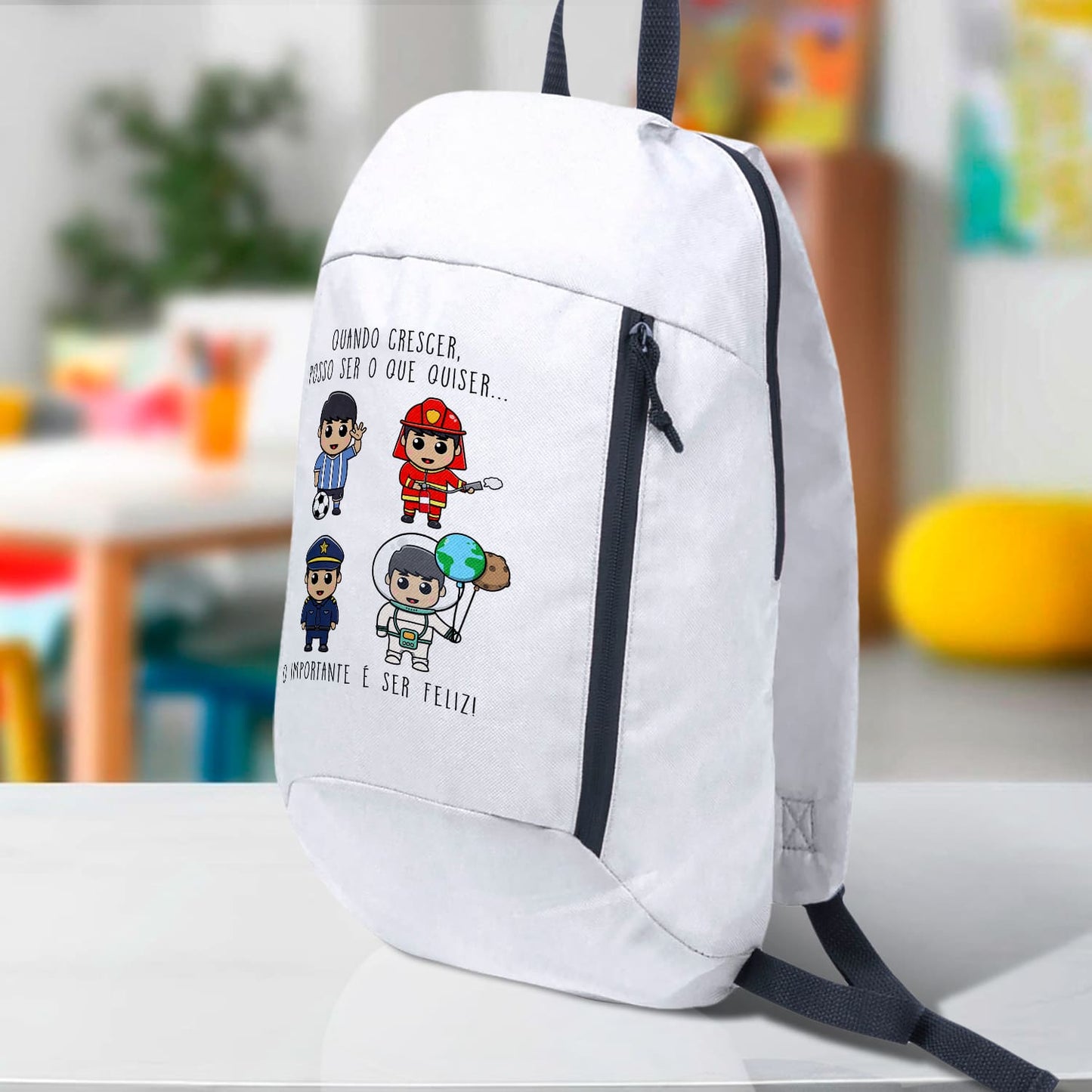 Mochila "Quando crescer posso ser o que quiser"