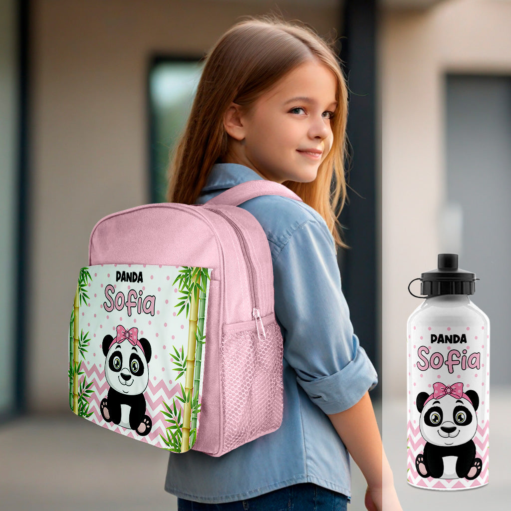 Mochila e/ou Garrafa "Cute Panda"