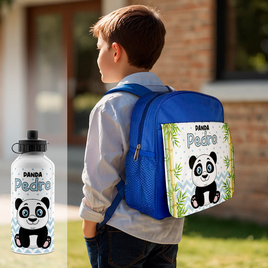 Mochila e/ou Garrafa "Cute Panda"