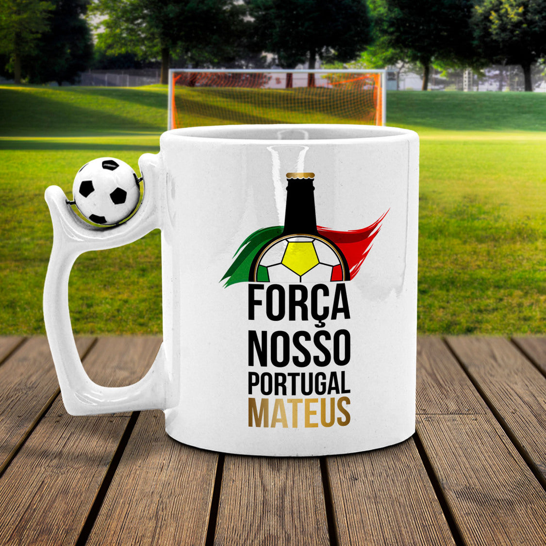 Caneca Bola "Força nosso Portugal"