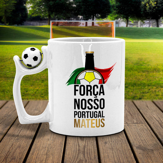 Caneca Bola "Força nosso Portugal"