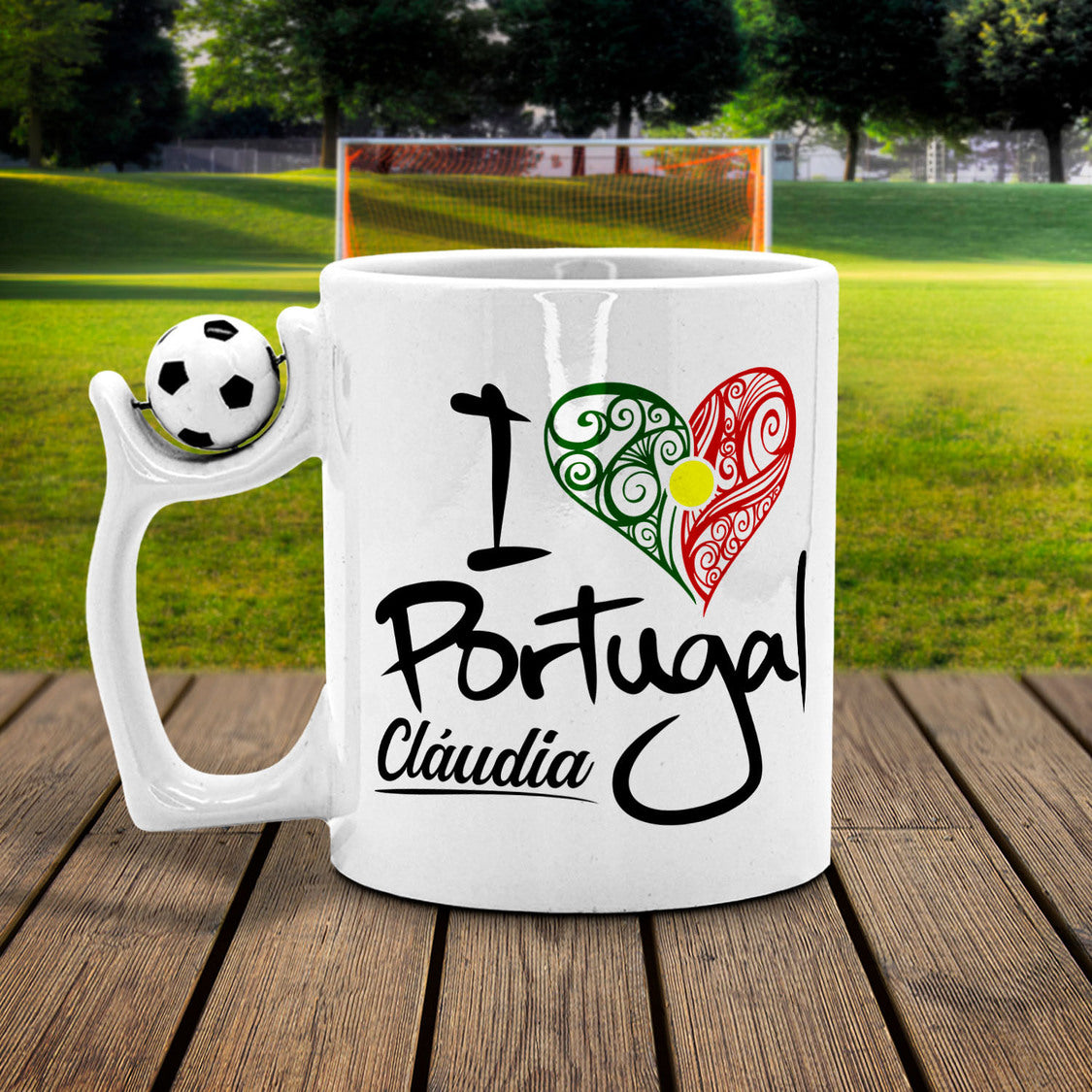 Caneca Bola "I Love Portugal"