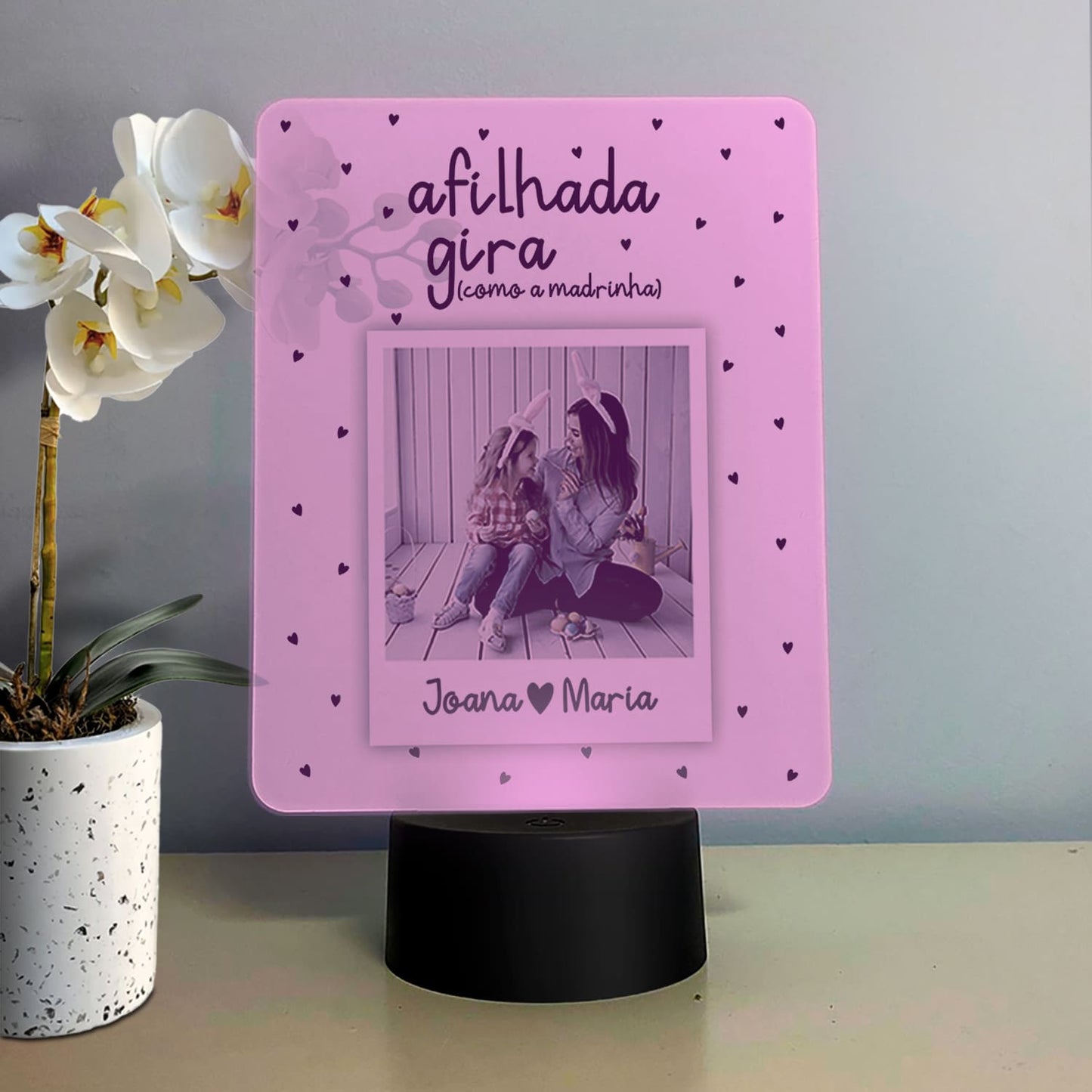 Moldura com LED "Giro(a)"