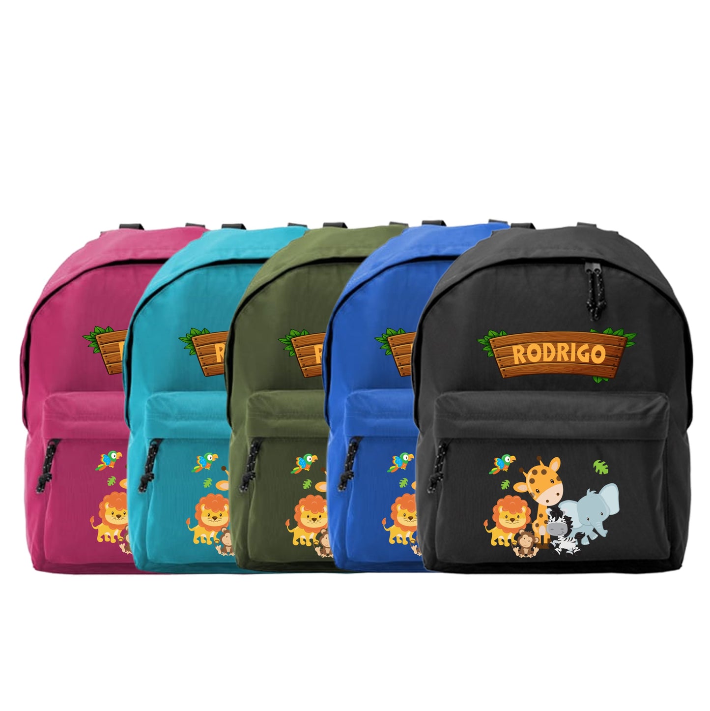 Mochila Escolar "Animais da Selva"