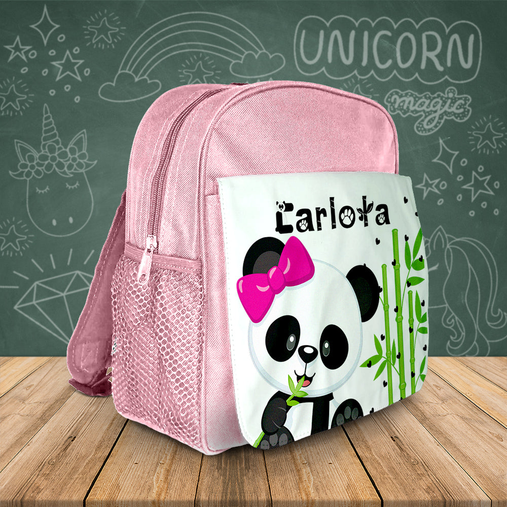 Mochila e/ou Lancheira e/ou Garrafa "Panda"