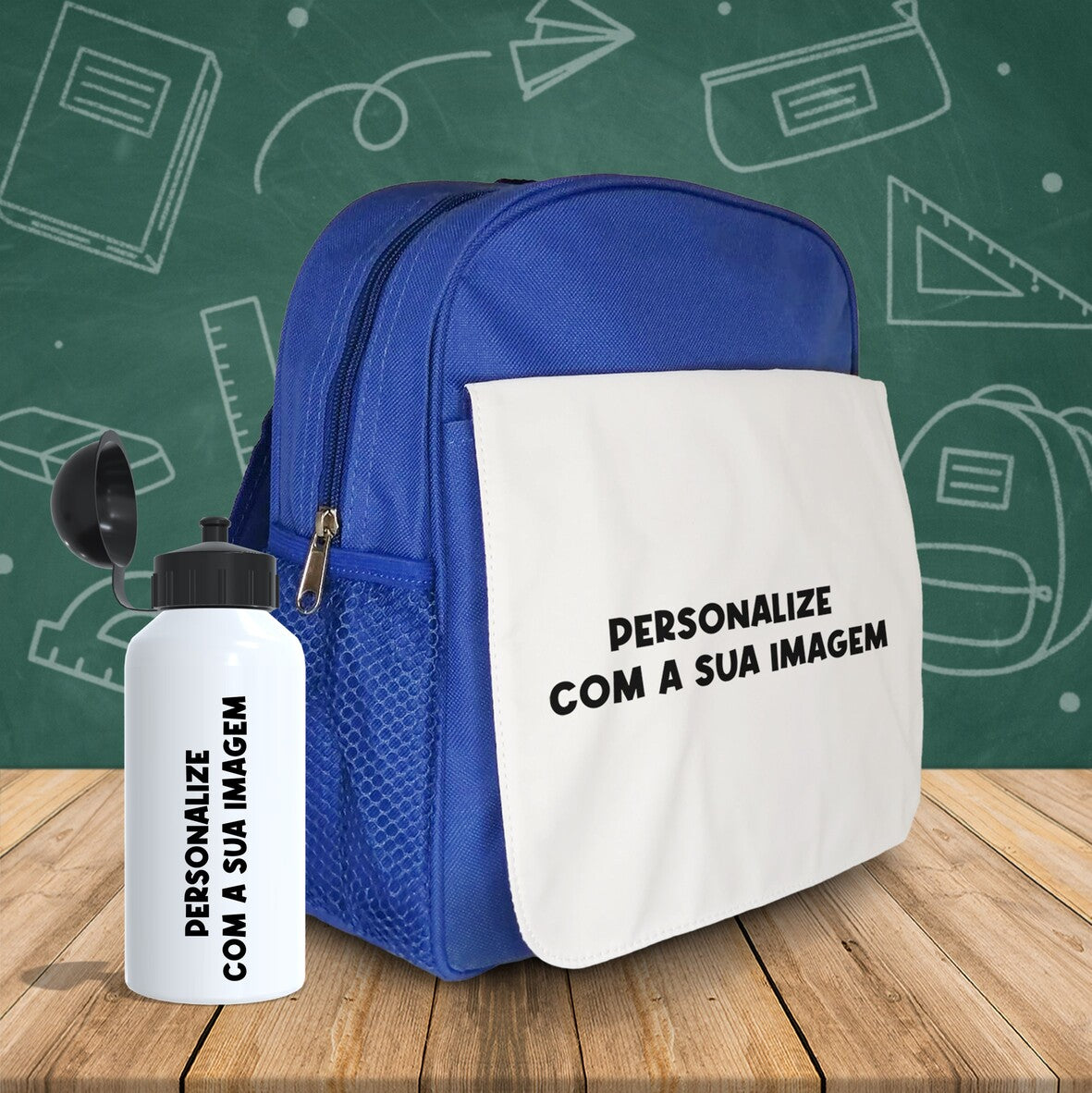 Mochila e/ou Garrafa "Personaliza-me"