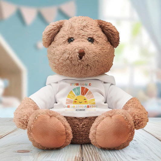 Peluche "Hoje sou o sol que faz brilhar o dia"