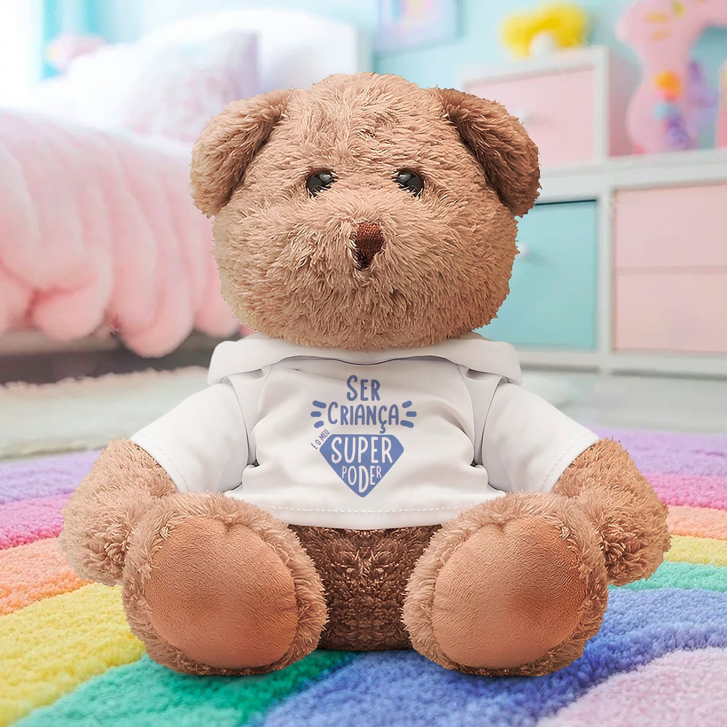 Peluche "Ser criança é o meu super poder"