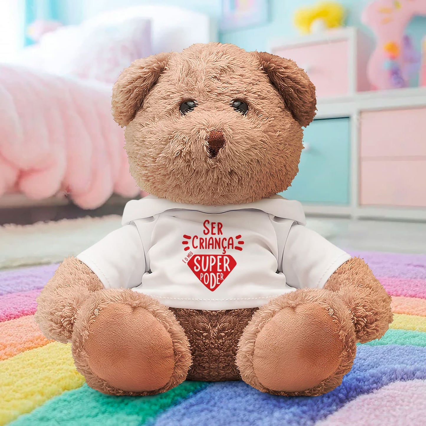 Peluche "Ser criança é o meu super poder"