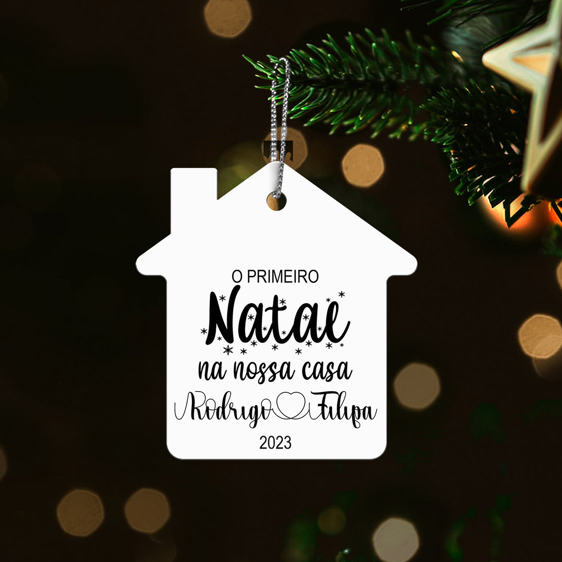 Pendente "O primeiro Natal na nossa casa"