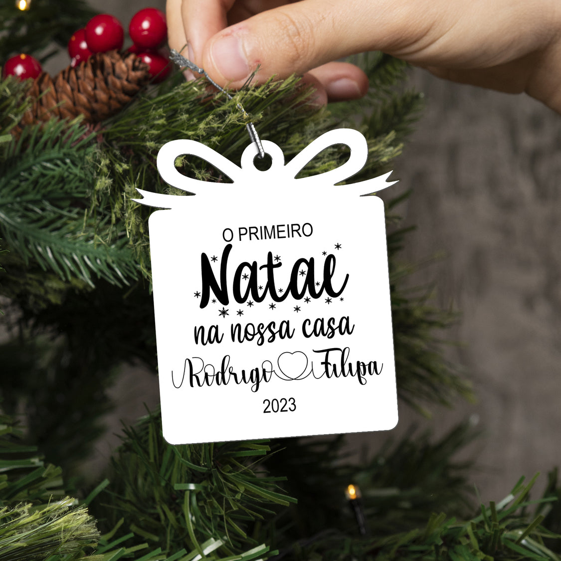 Pendente "O primeiro Natal na nossa casa"