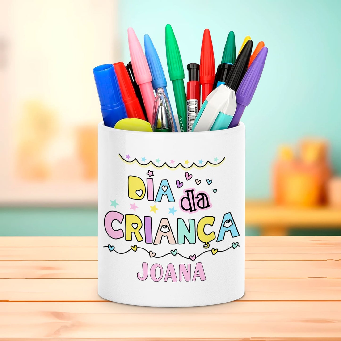 Porta-lápis "Dia Mágico"