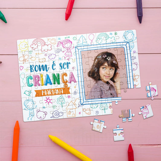 Puzzle "Bom é ser criança"