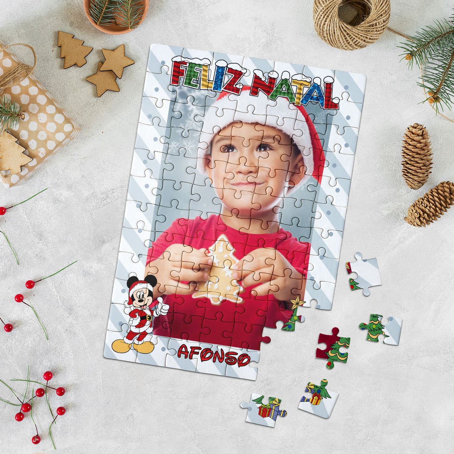 Puzzle "Natal Colorido"