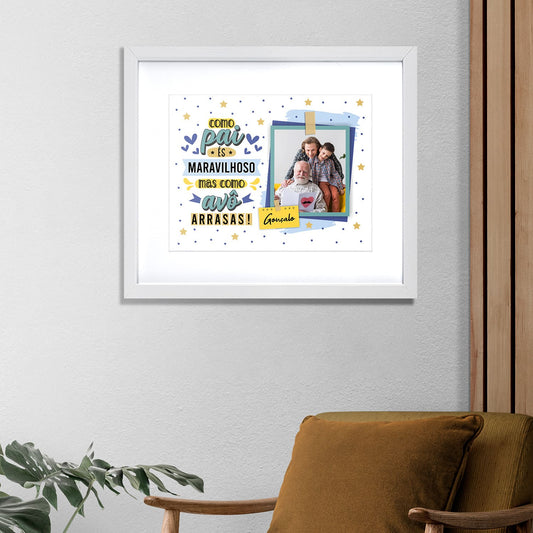 Quadro "Como Avô-Avó Arrasas"
