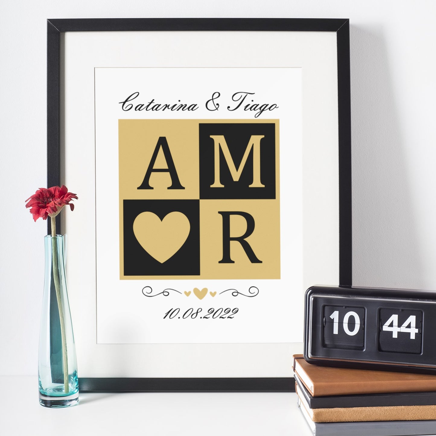 Quadro "A M ♡ R"