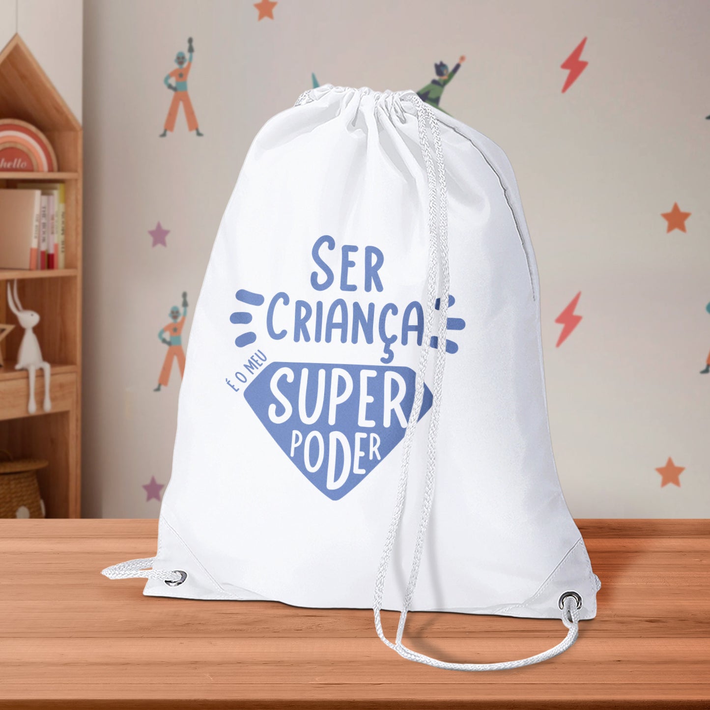 Sacola "Ser criança é o meu super poder"
