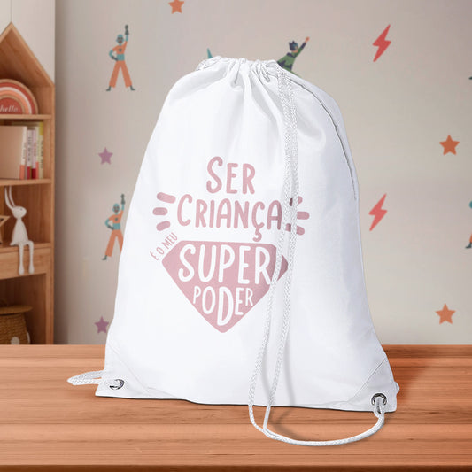 Sacola "Ser criança é o meu super poder"
